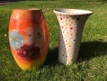 Painted Pottery Vases