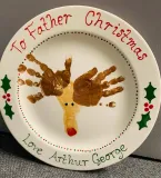 Xmas Handprint Plate