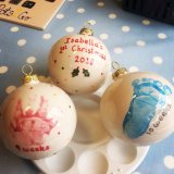 Baby Hand and Footprint Baubles