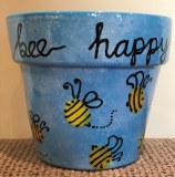 Bee Happy Plant Pot