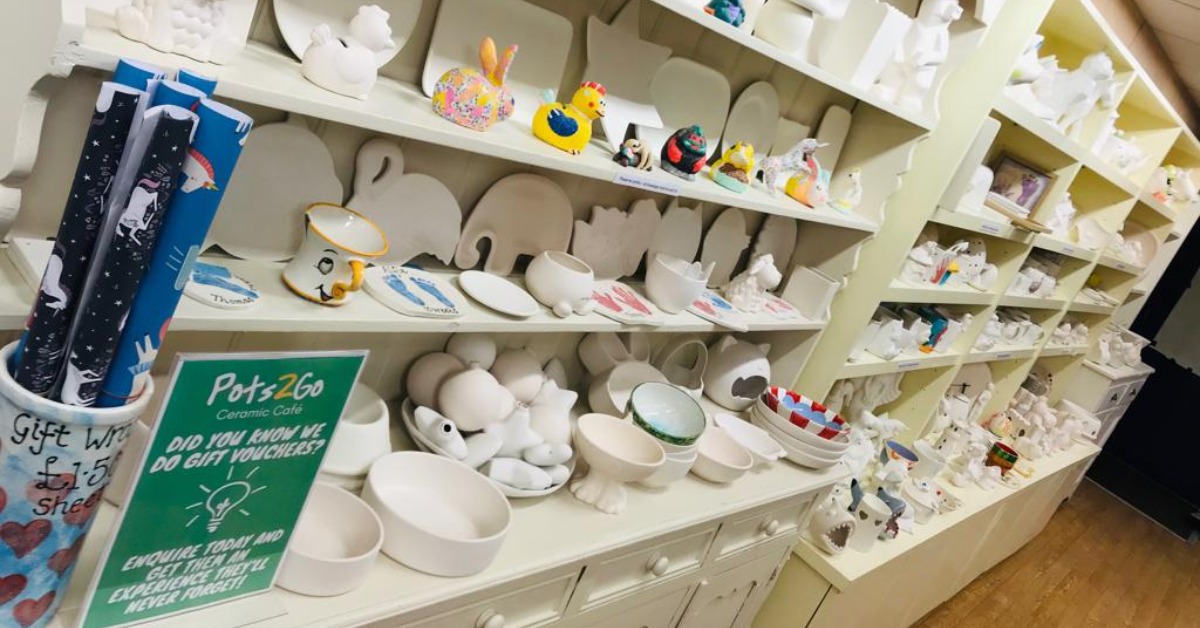Pots2Go Ceramic Pottery Painting Café in the heart of Harrogate